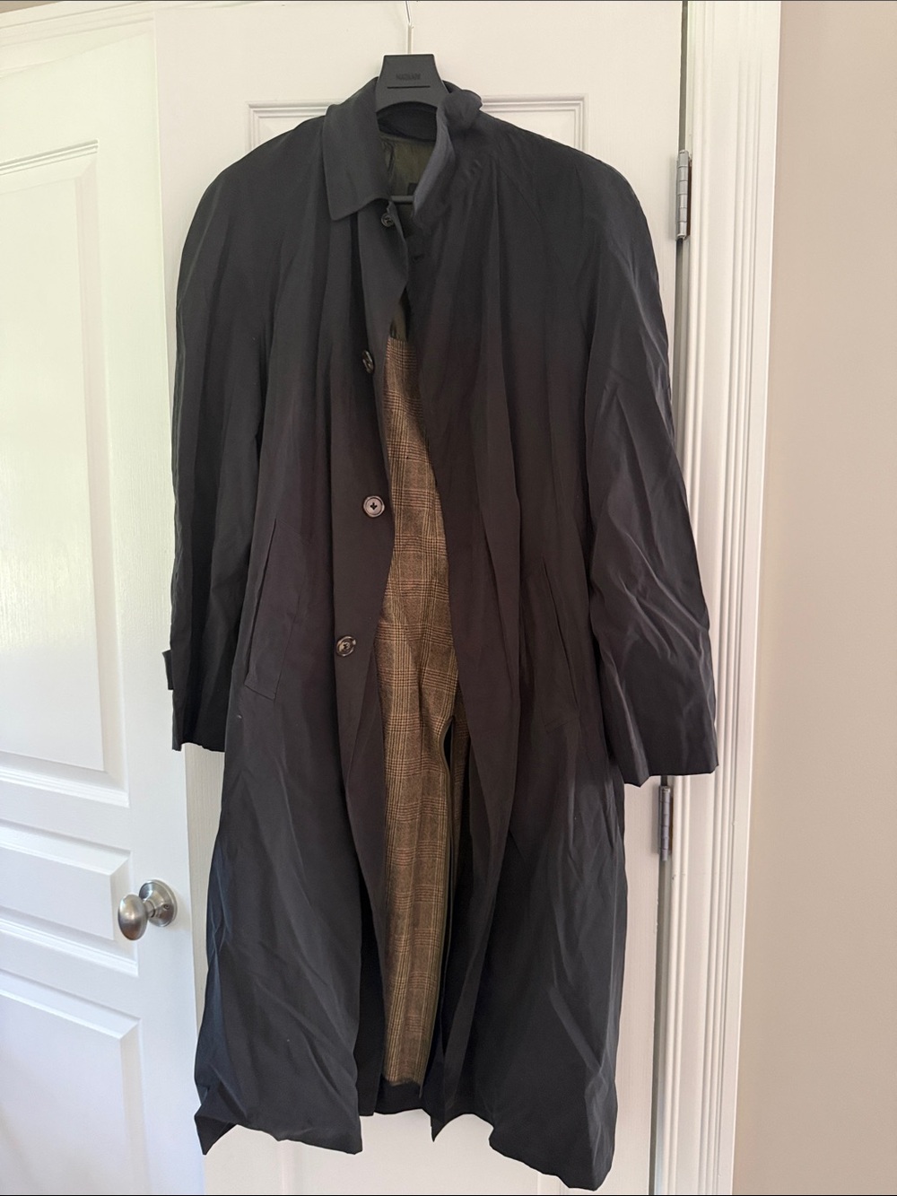 Barneys New York Black Trench Coat